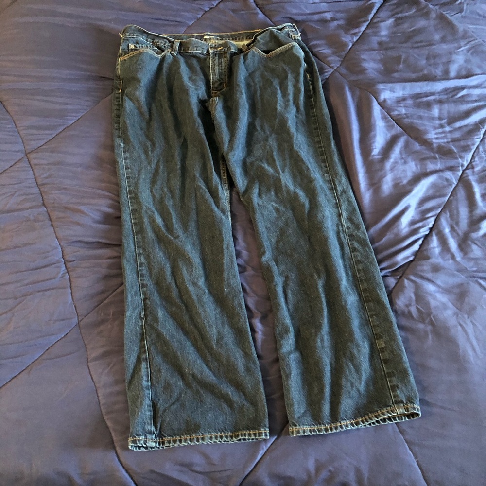 Old Navy Straight Rigid Jeans | Rinse | 44x32